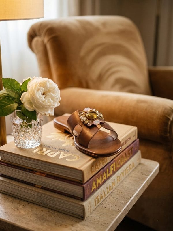 Brown Leather Gioiello — Sandalo Gioiello Capri Bells