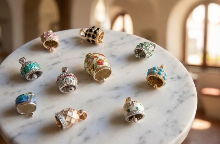 Collezione campanelle — gioielli artigianali Capri Bells in oro 18 carati
