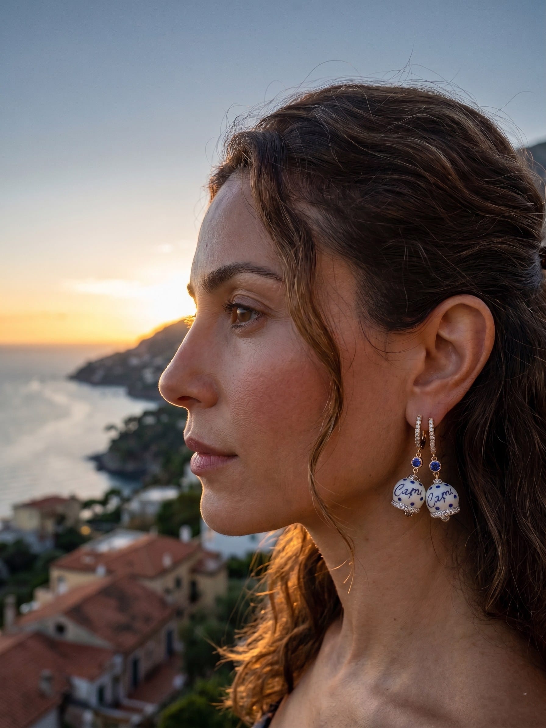 Duetto Azzurro · Profilo al tramonto — Capri Bells mood